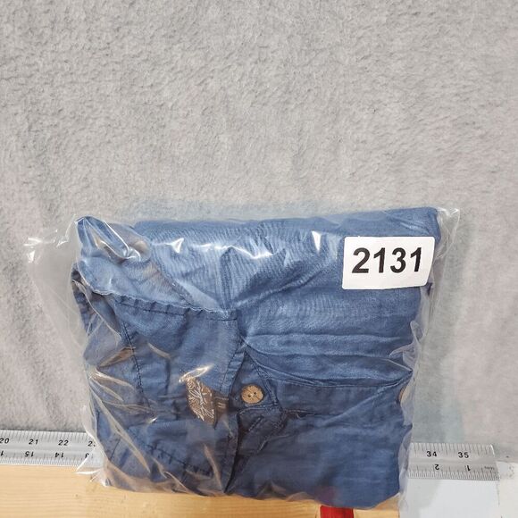 J. Gee Dress Womens Medium Blue Denim Shirt Dress Lyocell Collar Button Front - Picture 9 of 9